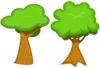 Two Trees Clip Art